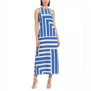 Donna Morgan Women's Striped Sleeveless Maxi Dress